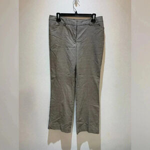 Worthington Women's Plaid Straight Leg Pants Brown Pockets Casual Size 8